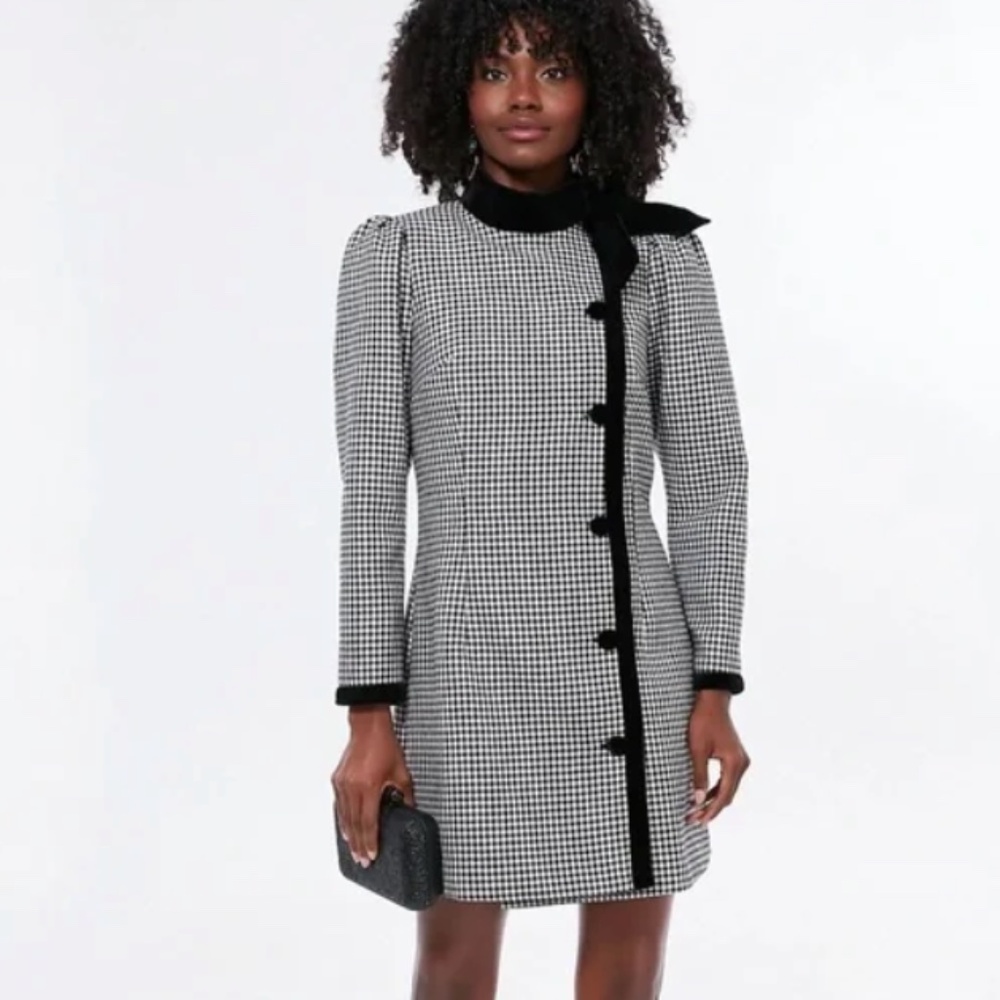 Tuckernuck Black Check Felicity dress